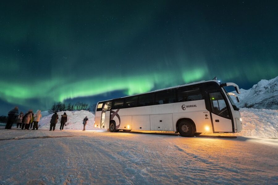 Tromso: Northern Lights Chase with Photo Package Included - The first stop: checking the sky near Tromsø