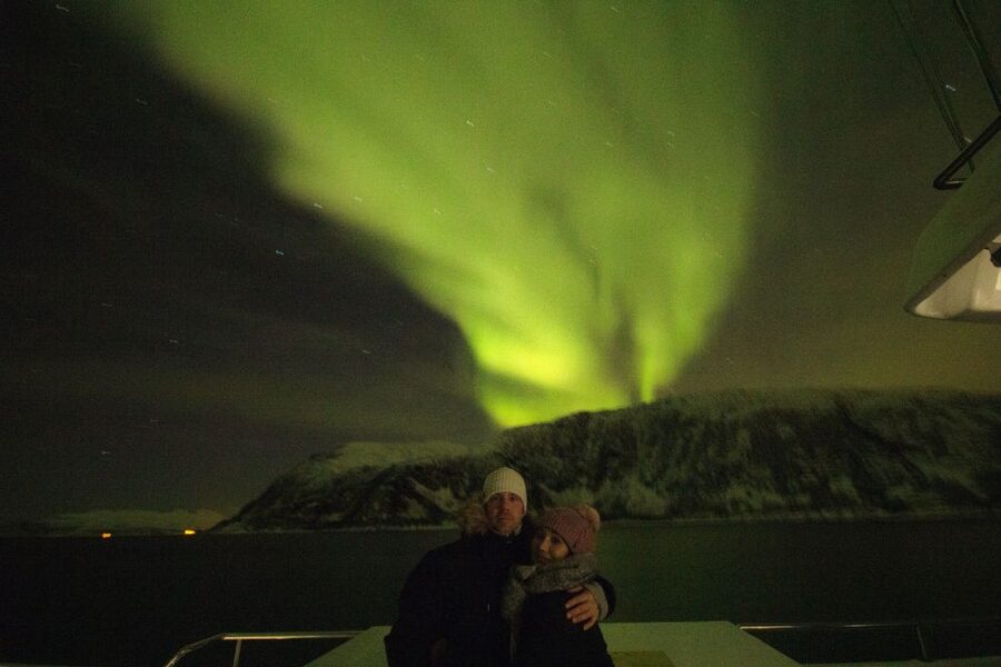 Tromsø: Northern Lights Cruise with 2nd Chance Guarantee - Searching for clear sky along the fjords