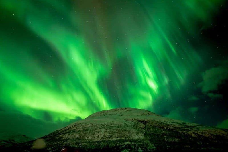 Tromsø: Northern Lights in a Minivan with Free Photos and a Hot Meal - Soup, hot drinks, and a campfire wait
